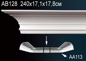 AB128 карниз гладкий Perfect Decor
