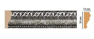 Молдинг Decomaster 125-44 (размер 30х14х2400)