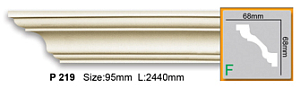 Карниз с гладким профилем P219 FLEXI (2,00 м)