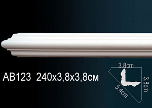 AB123 карниз гладкий Perfect Decor