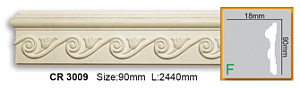 Молдинг с орнаментом CR3009 FLEXI (2,44 м)