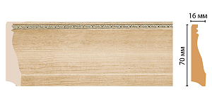 Плинтус напольный Decomaster 193-11 (70x16x2400)