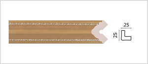 Уголок C1025-91S (25x25x2400)