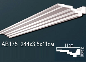 AB175 карниз гладкий Perfect Decor
