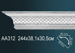 AA312 карниз с орнаментом Perfect Decor