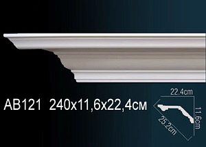 AB121 карниз гладкий Perfect Decor