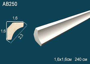 AB 250 карниз гладкий Perfect Decor