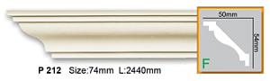 Карниз с гладким профилем P212 FLEXI (2,00 м)