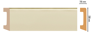 Плинтус Decomaster D234-61ДМ (58*16*2400мм)