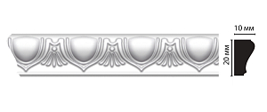 Молдинг Decomaster D103A (20*10*2000 мм)