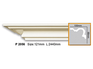 Карниз с гладким профилем P2056 FLEXI (2,00 м)