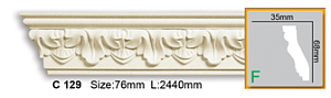 Карниз с орнаментом C129 FLEXI (2,44 м)