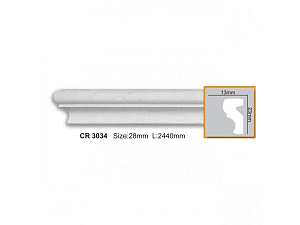 Молдинг с гладким профилем CR3034 FLEXI (2,00 м)