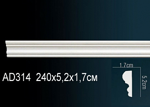 AD314F молдинг гибкий Perfect Decor