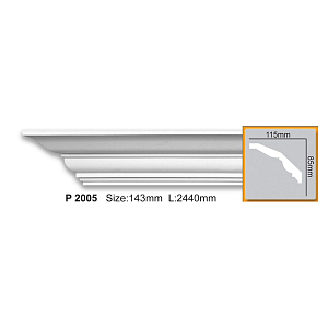 Карниз с гладким профилем P2005 (2,00 м)