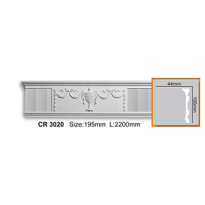 Молдинг с орнаментом CR3020 (2,44 м)