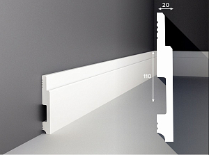 Плинтус PX010 (П10), 110Х20 Cosca