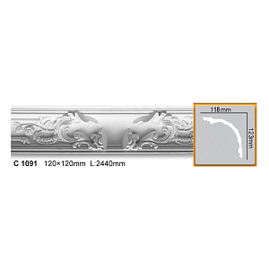 Карниз с орнаментом C1091 (2,00 м)