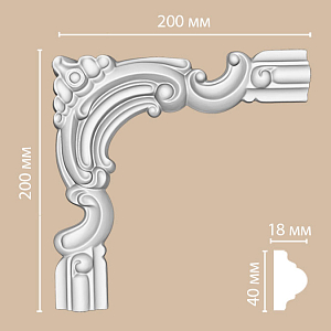 97010-6 угол Decomaster (200*200*18мм)