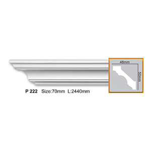 Карниз с гладким профилем P222 (2,00 м)