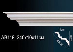 AB119 карниз гладкий Perfect Decor