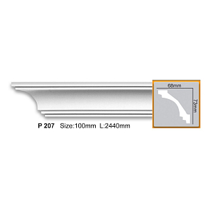 Карниз с гладким профилем P207 (2,00 м)