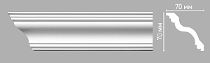 96514 плинтус Decomaster (70х70х2400мм)
