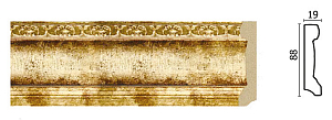 Плинтус напольный 166-126 (размер 90х19х2400)
