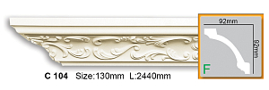 Карниз с орнаментом C104 FLEXI (2,00 м)