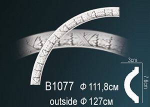 B1077 круговой молдинг Perfect Decor