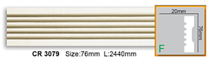 Молдинг с гладким профилем CR3079 FLEXI (2,00 м)
