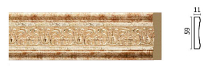 164-127 молдинг (размер 59x11x2400)