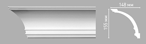 96273 плинтус Decomaster (155х148х2400мм)