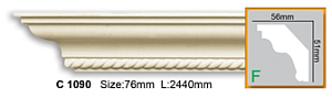 Карниз с орнаментом C1090 FLEXI (2,00 м)
