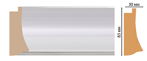 Плинтус Decomaster 552-1153 (83*30*2900мм)