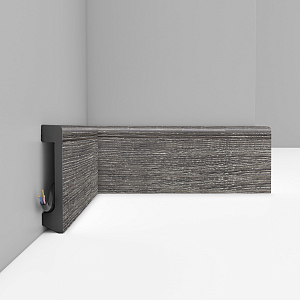 Плинтус Decomaster D235-86 ДМ (80*17*2400 мм)