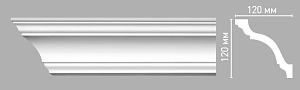 96670 плинтус Decomaster (120х120х2400мм)