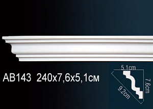 AB143 карниз гладкий Perfect Decor