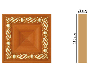 Цветная вставка Decomaster D207-53 (100*100*22 мм)