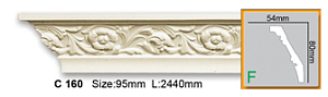 Карниз с орнаментом C160 FLEXI (2,00 м)