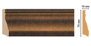 Плинтус напольный Decomaster 193-56 (70x16x2400)