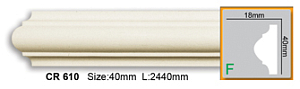 Молдинг с гладким профилем CR610 FLEXI (2,00 м)
