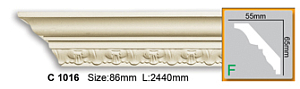 Карниз с орнаментом C1016 FLEXI (2,44 м)