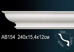 AB154 карниз гладкий Perfect Decor