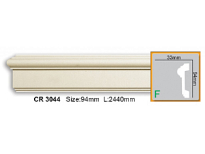 Молдинг с гладким профилем CR3044 FLEXI (2,00 м)