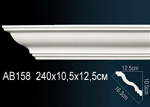 AB158 карниз гладкий Perfect Decor