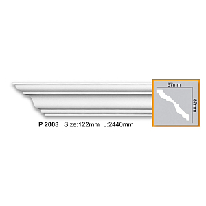 Карниз с гладким профилем P2008 (2,00 м)