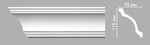 96270 плинтус Decomaster (115х95х2400мм)