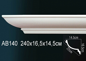 AB140 карниз гладкий Perfect Decor