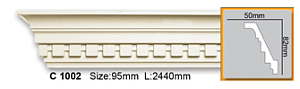 Карниз с орнаментом C1002 FLEXI (2,44 м)